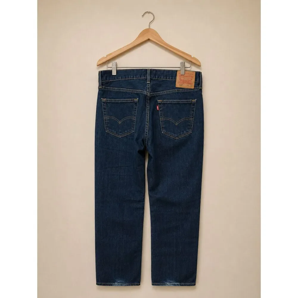 Levi's 559 Jeans Mens 36x32 Dark Wash Relaxed Straight Baggy Y2K Blue Denim